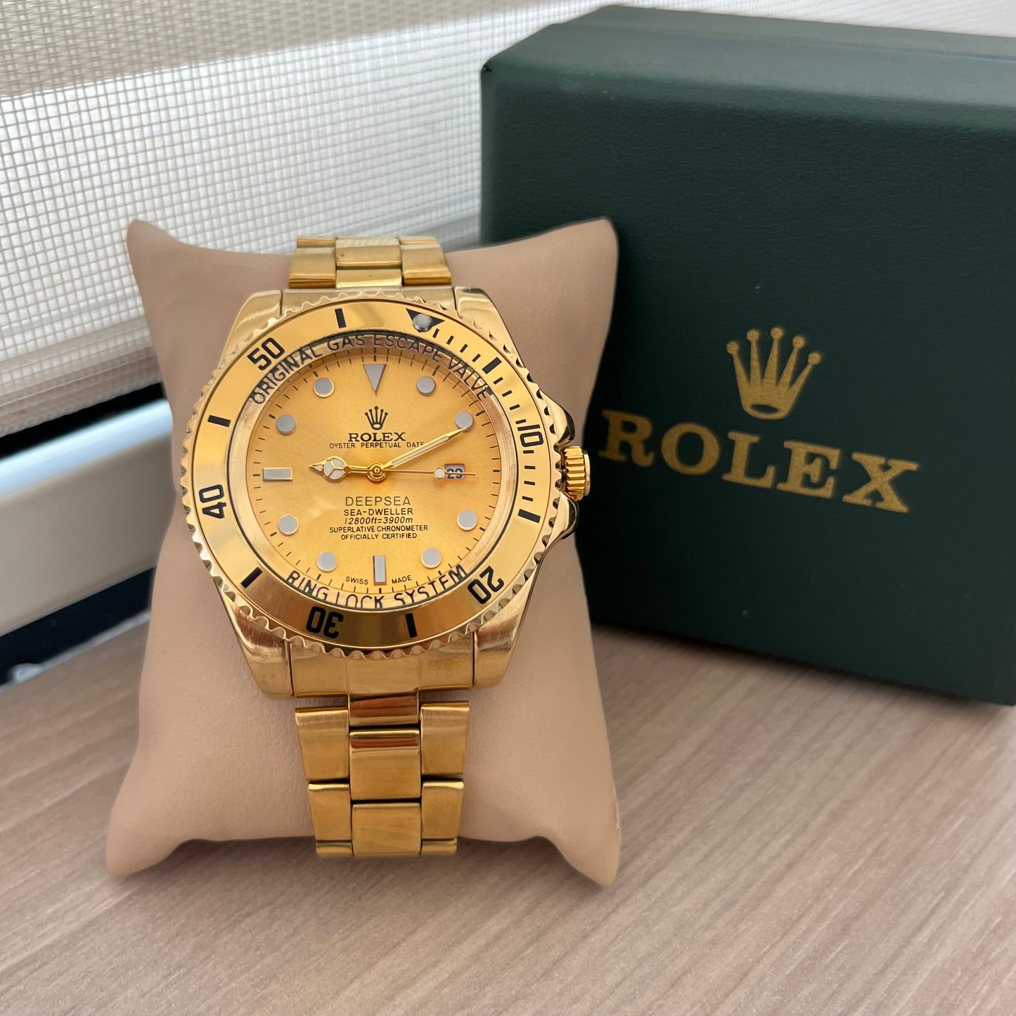 RELOJ ROLEX CABALLERO + ESTUCHE DE LUJO