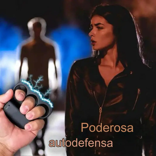 Manopla Elétrica 2 en 1 - Protección y Autodefensa